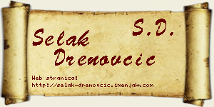 Selak Drenovčić vizit kartica